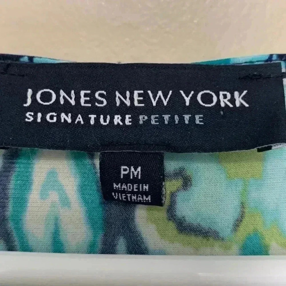 Jones New York petite lightweight, summer dress w cap sleeves - Picture 6 of 8